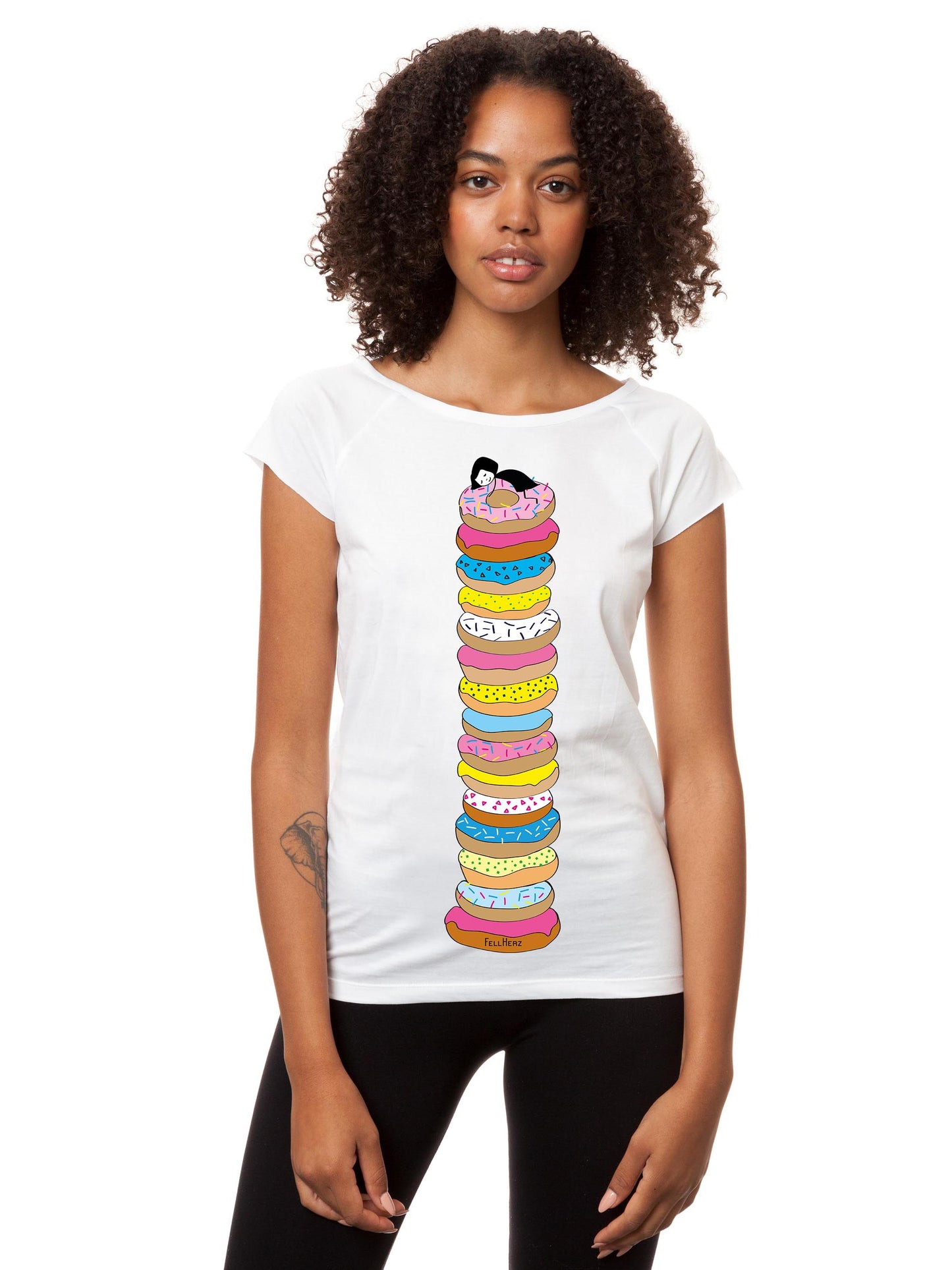 Donutsliebe Cap Sleeve white XXL