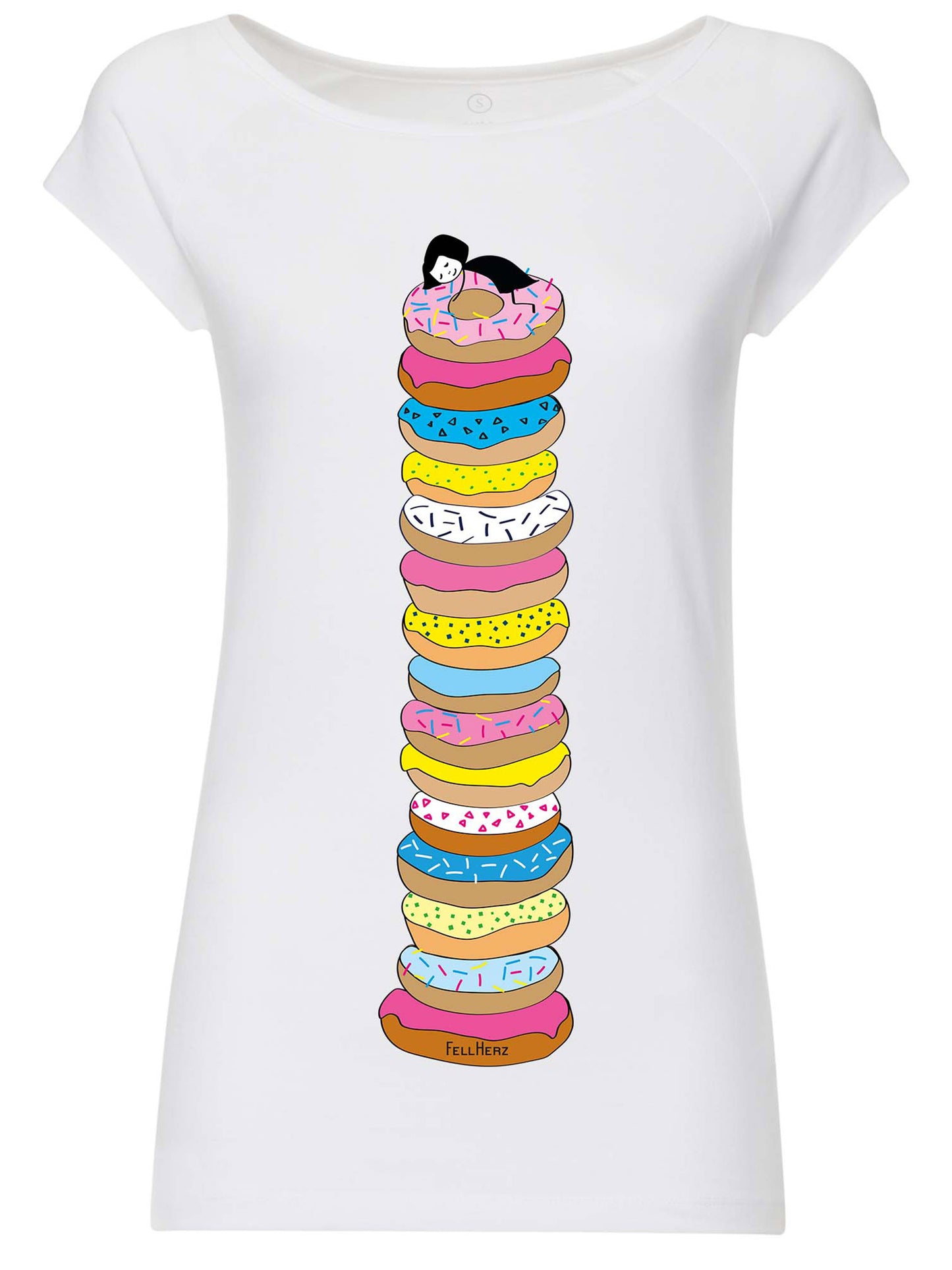 Donutsliebe Cap Sleeve white XXL