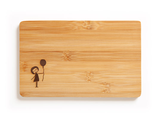 Breakfast board balloon girl bamboo