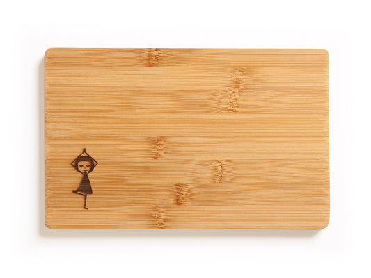 Breakfast Board Yoga Girl Bamboo