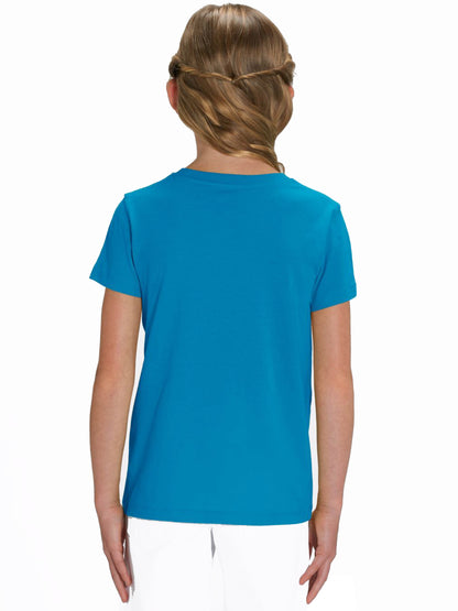 Wood Girl Kids T-Shirt azur