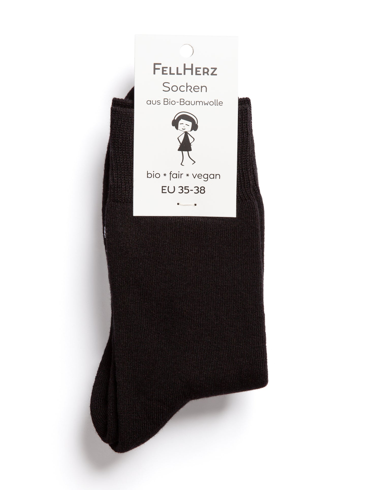 3er Pack warme Kuschel-Socken mit Bio-Baumwolle schwarz