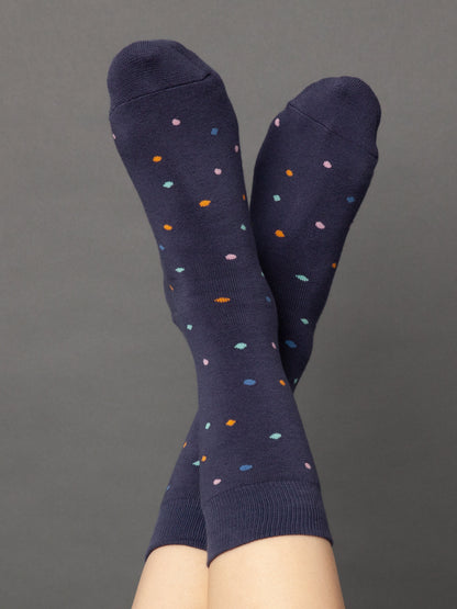 Warme Kuschel-Socken mit Bio-Baumwolle Konfetti thundercloud