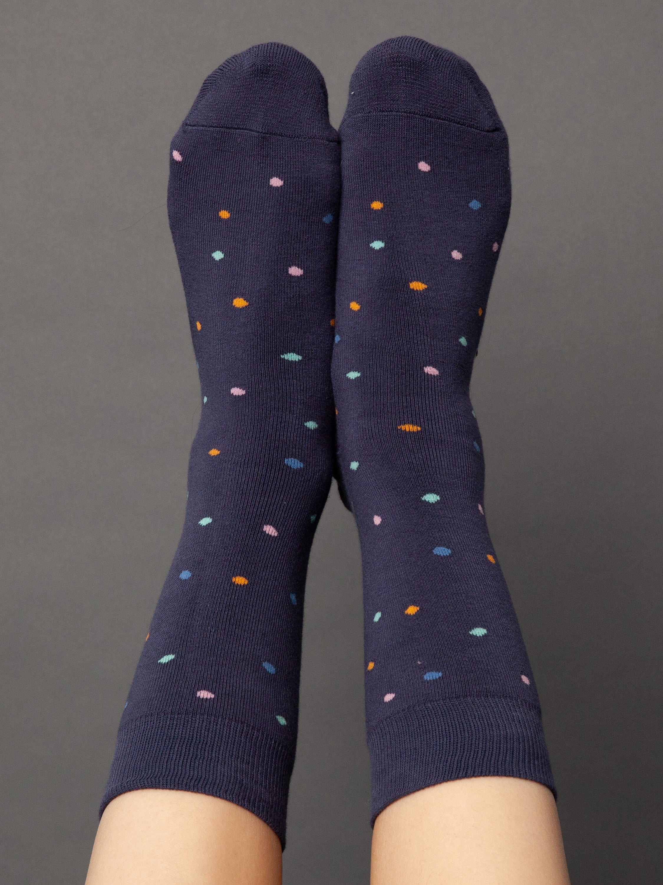 Pack of 3 warm cuddly socks with organic cotton confetti thundercloud