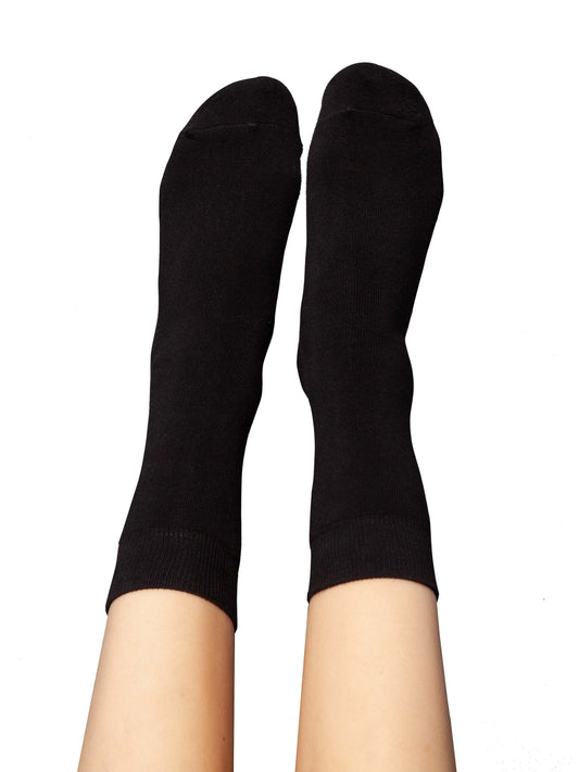 Warm, cuddly socks with organic cotton, black