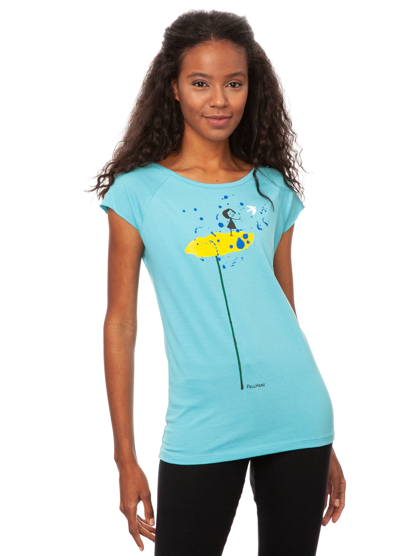 DONATION SHIRT Peace Cap Sleeve neptune 