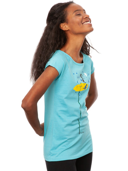 DONATION SHIRT Peace Cap Sleeve neptune 