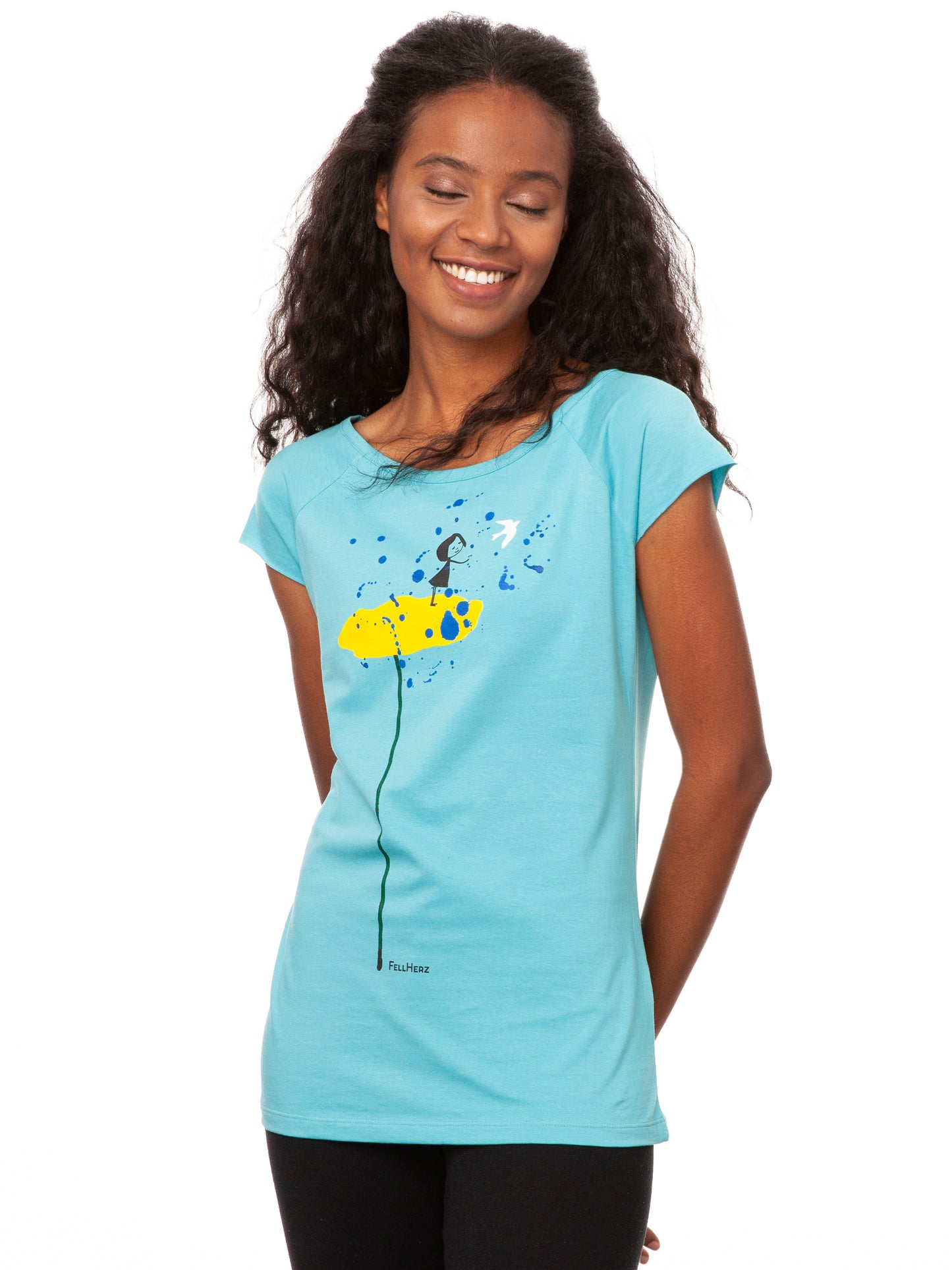 DONATION SHIRT Peace Cap Sleeve neptune 