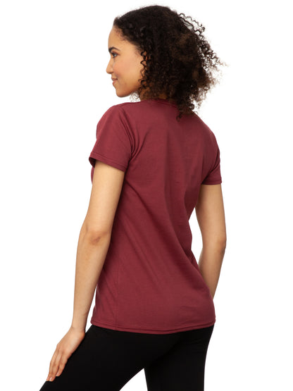 Schaukelmädchen T-Shirt burgundy