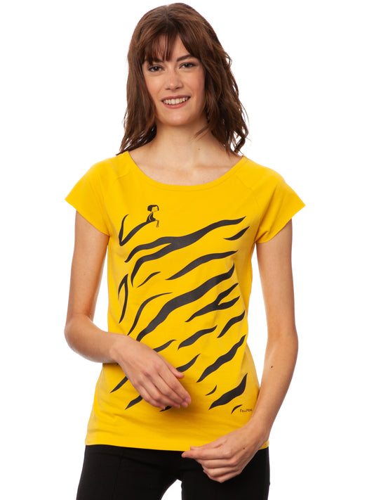 Tiger Girl Cap Sleeve sunshine