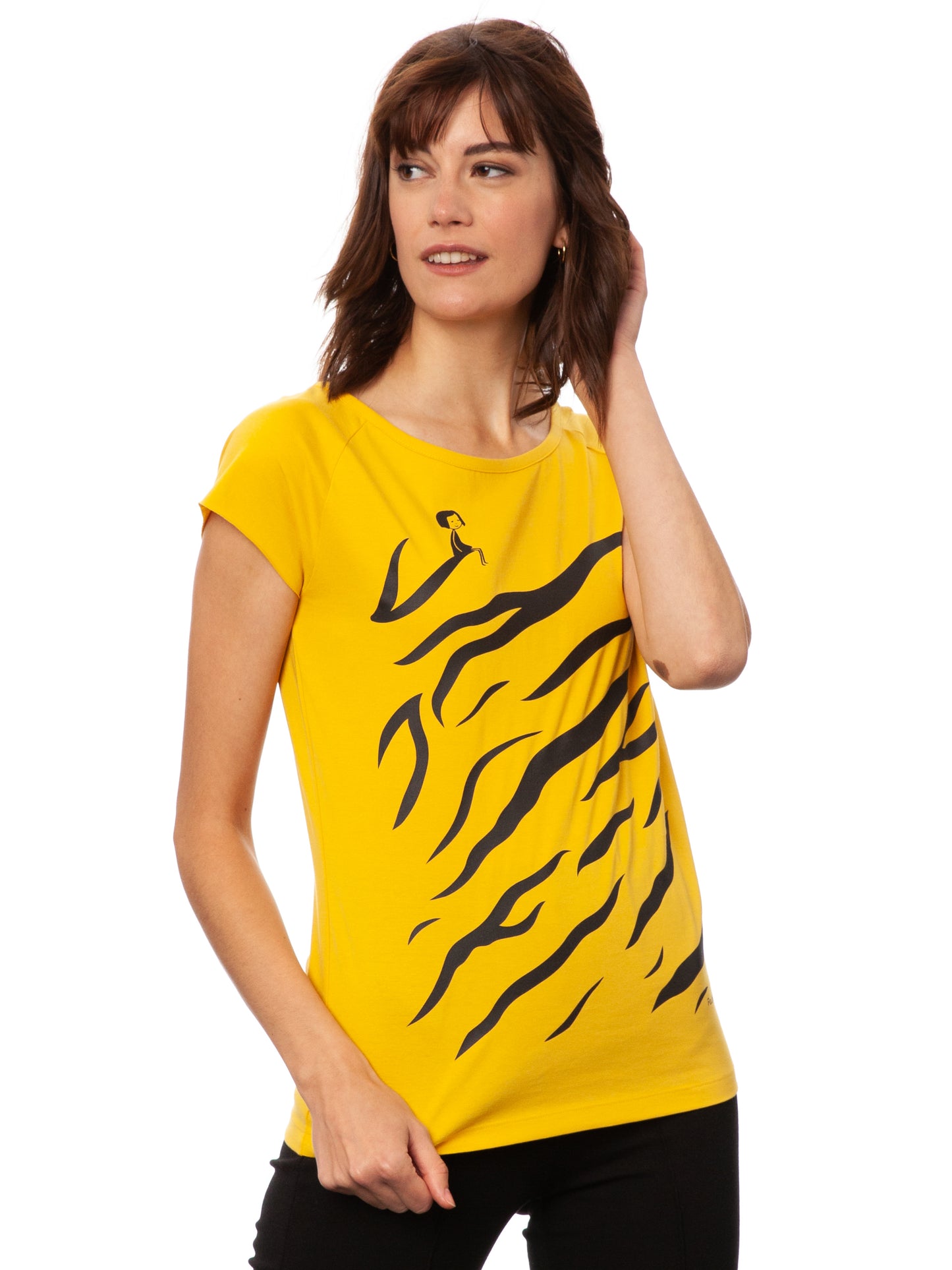 Tiger Girl Cap Sleeve sunshine