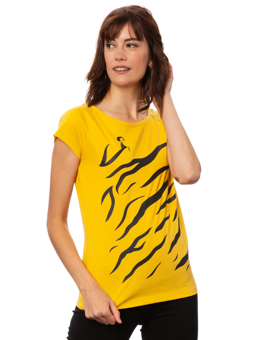 Tiger Girl Cap Sleeve sunshine 