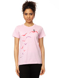 Seagull Flight T-Shirt pink