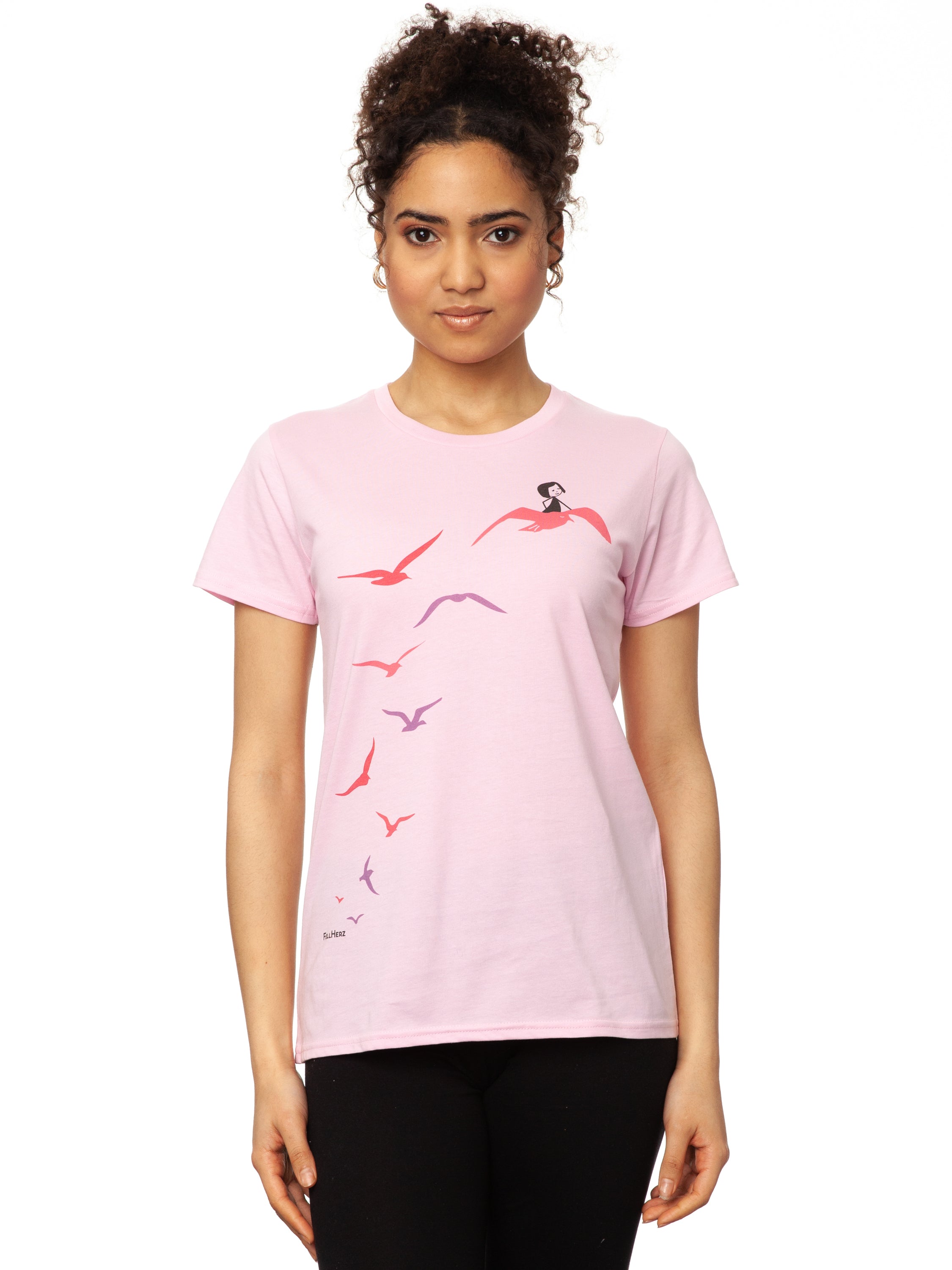 Möwenflug T-Shirt rosa