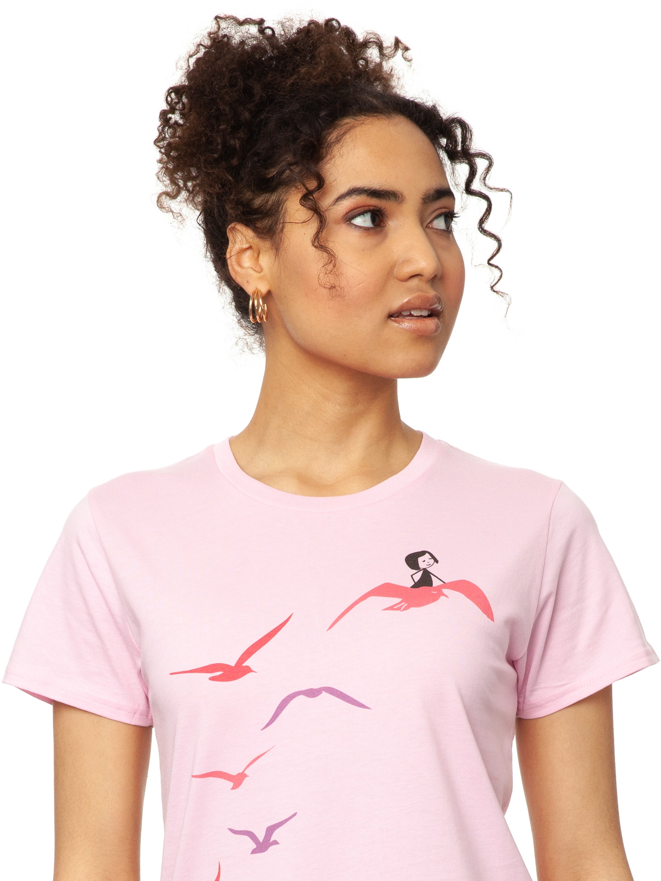 Möwenflug T-Shirt rosa