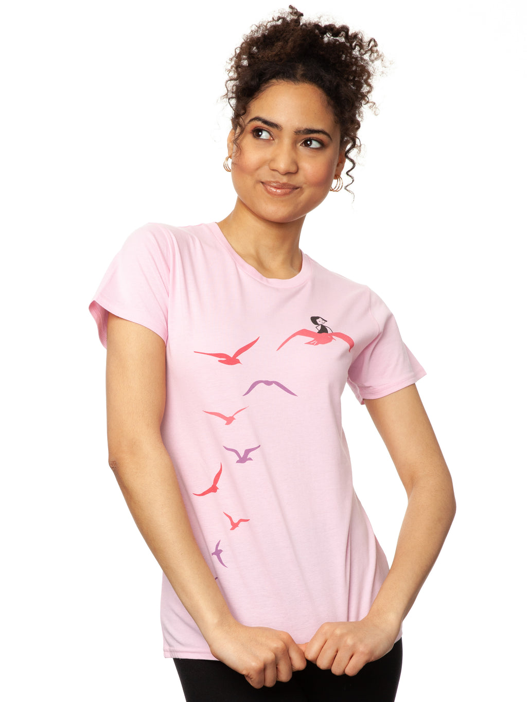Seagull Flight T-Shirt pink