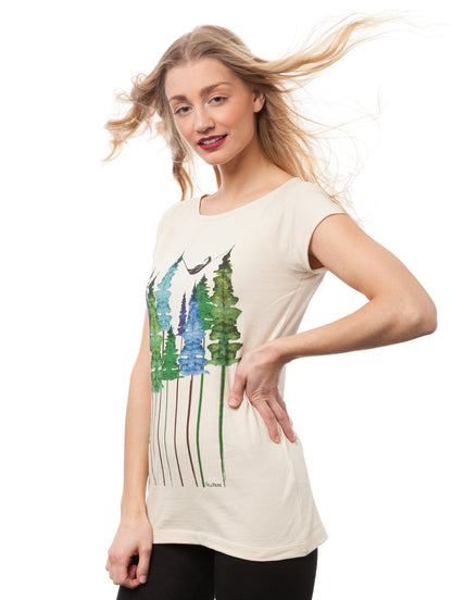 Wood Girl Cap Sleeve sand Größe