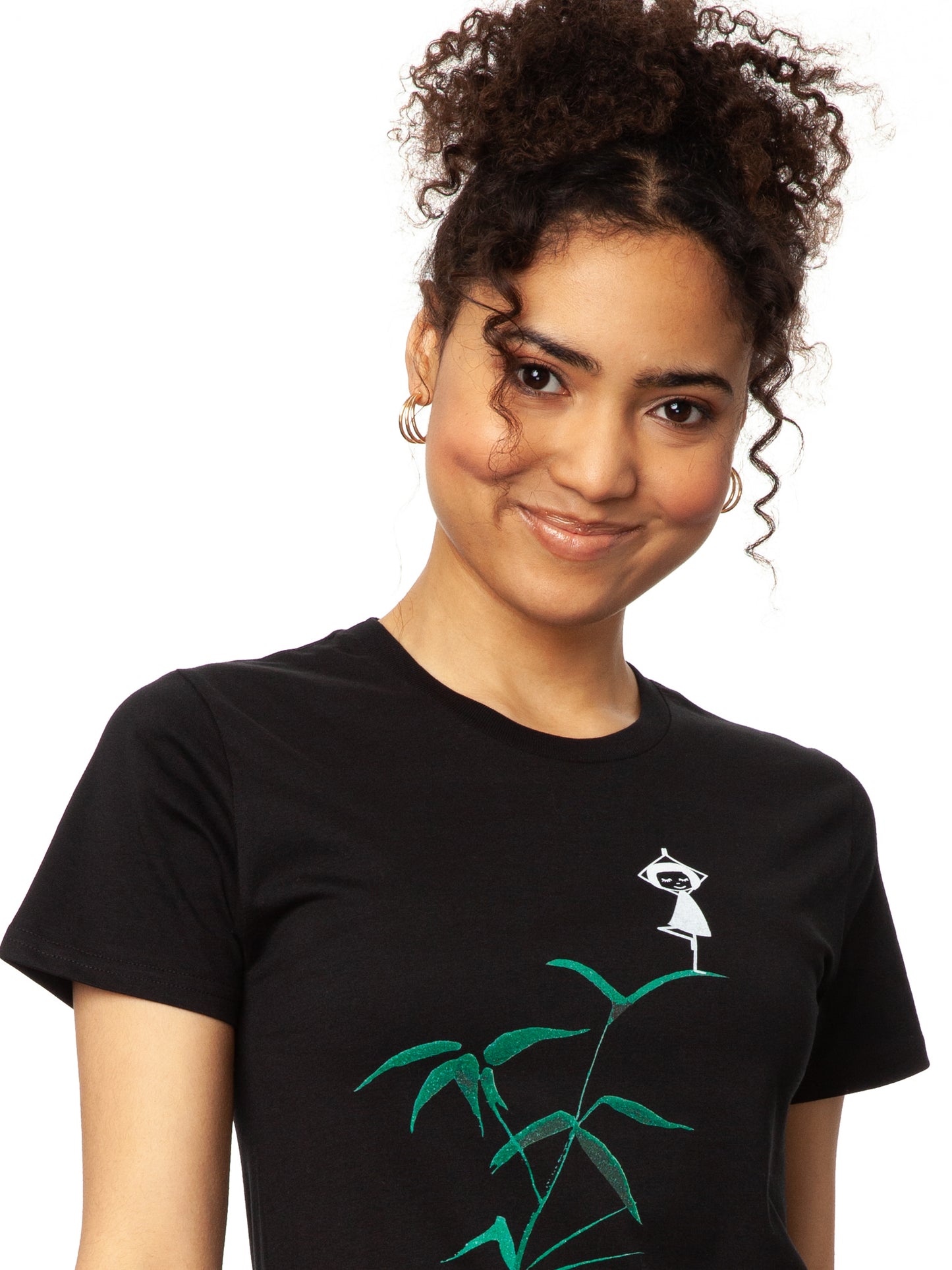 Yoga girl t-shirt black 