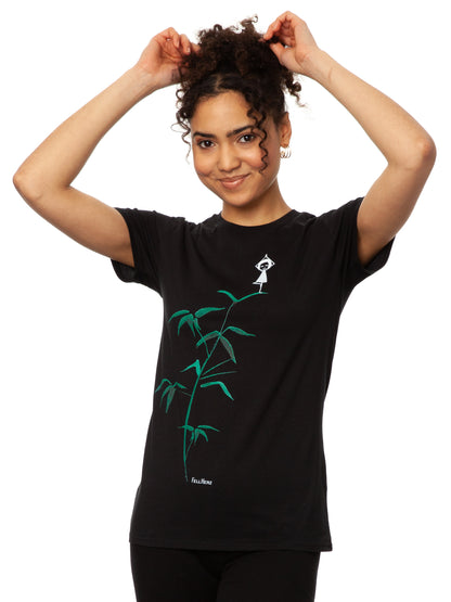 Yogamädchen T-Shirt black