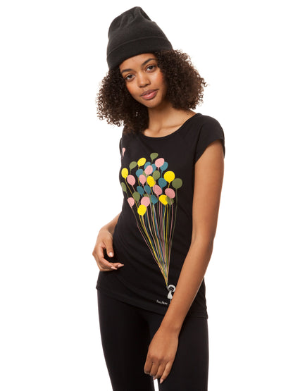 Balloons Girl Cap Sleeve black XS 