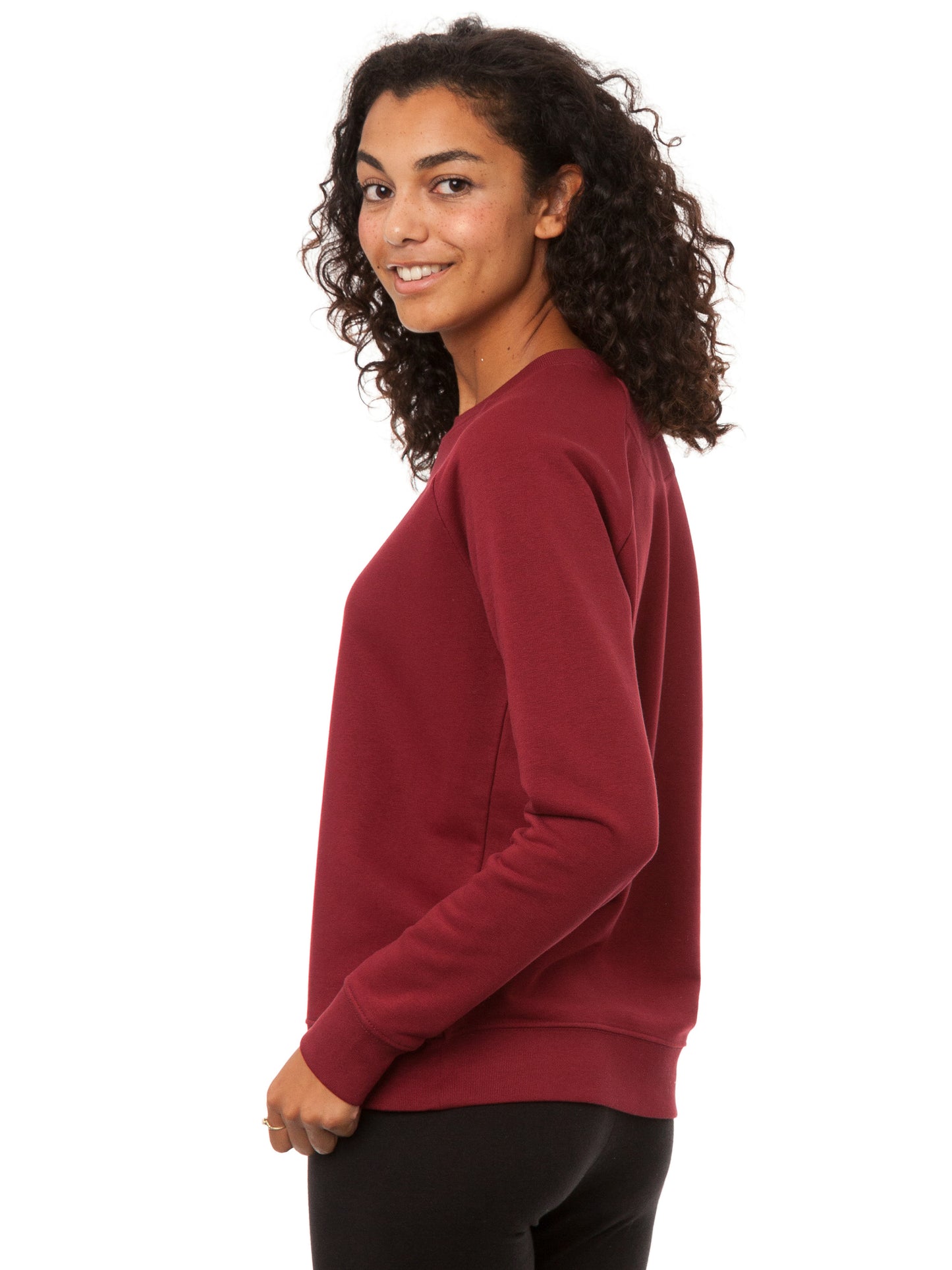 Books Girl Sweater burgundy