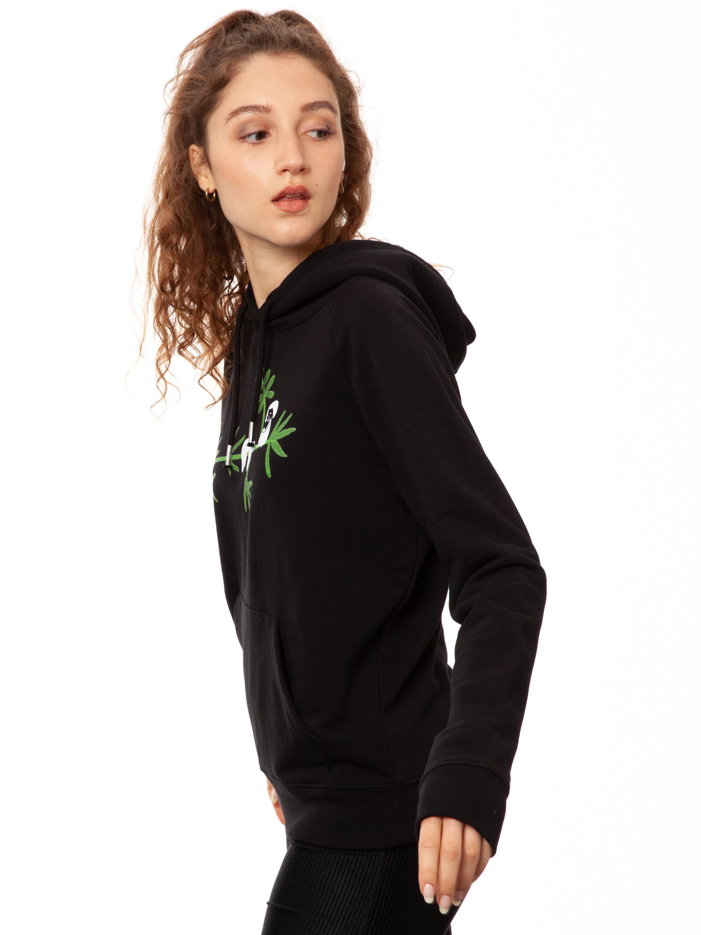 Faultier Hoodie black