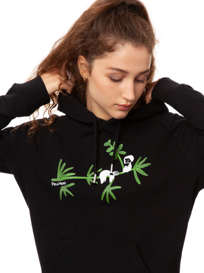 Faultier Hoodie black