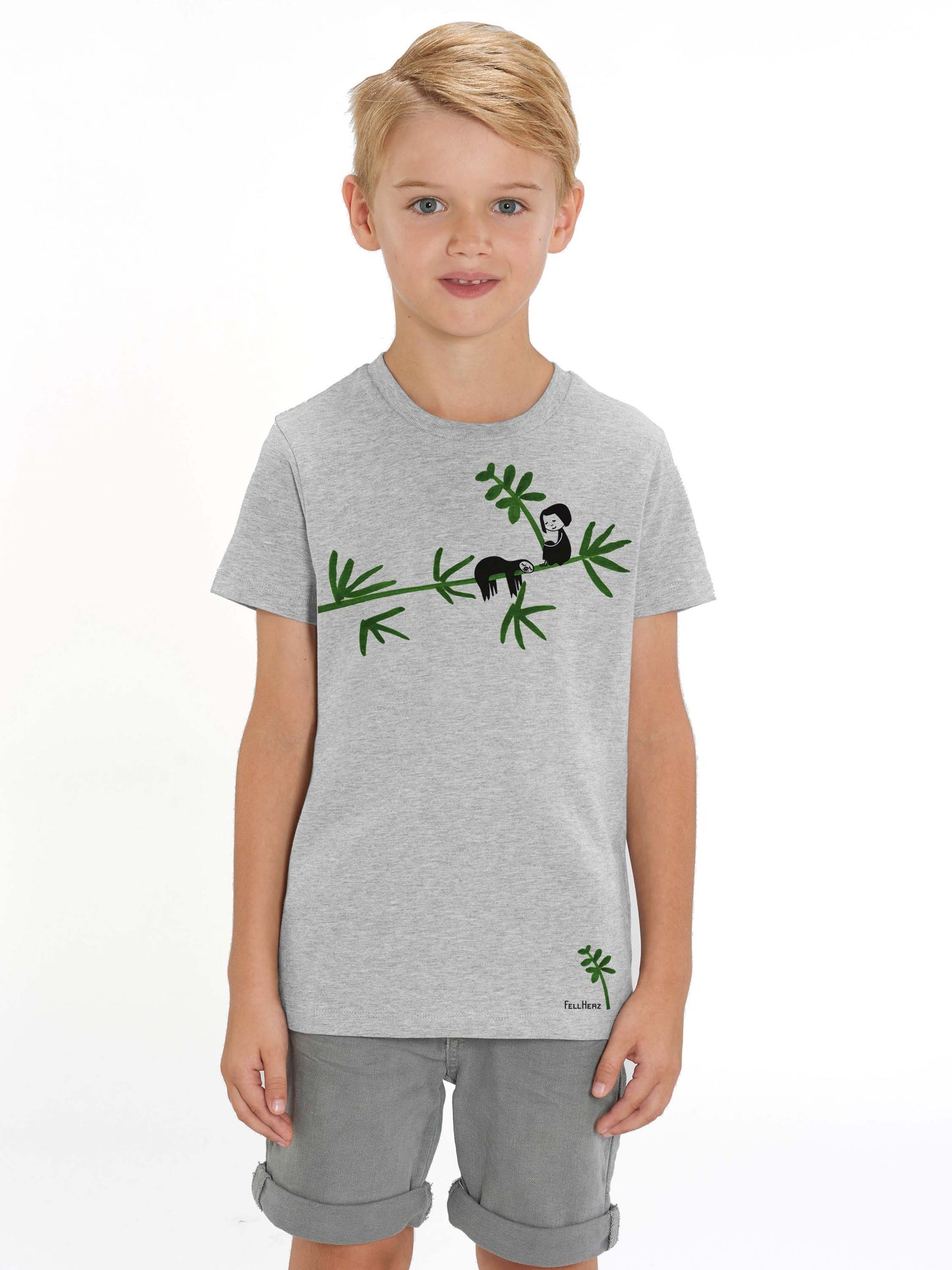 Sloth Kids T-Shirt gray melange