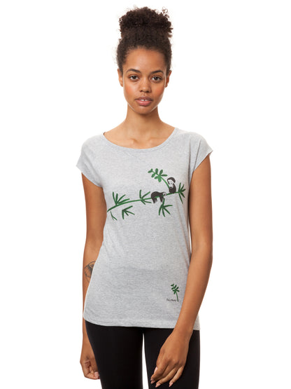 Faultier Cap Sleeve grey melange