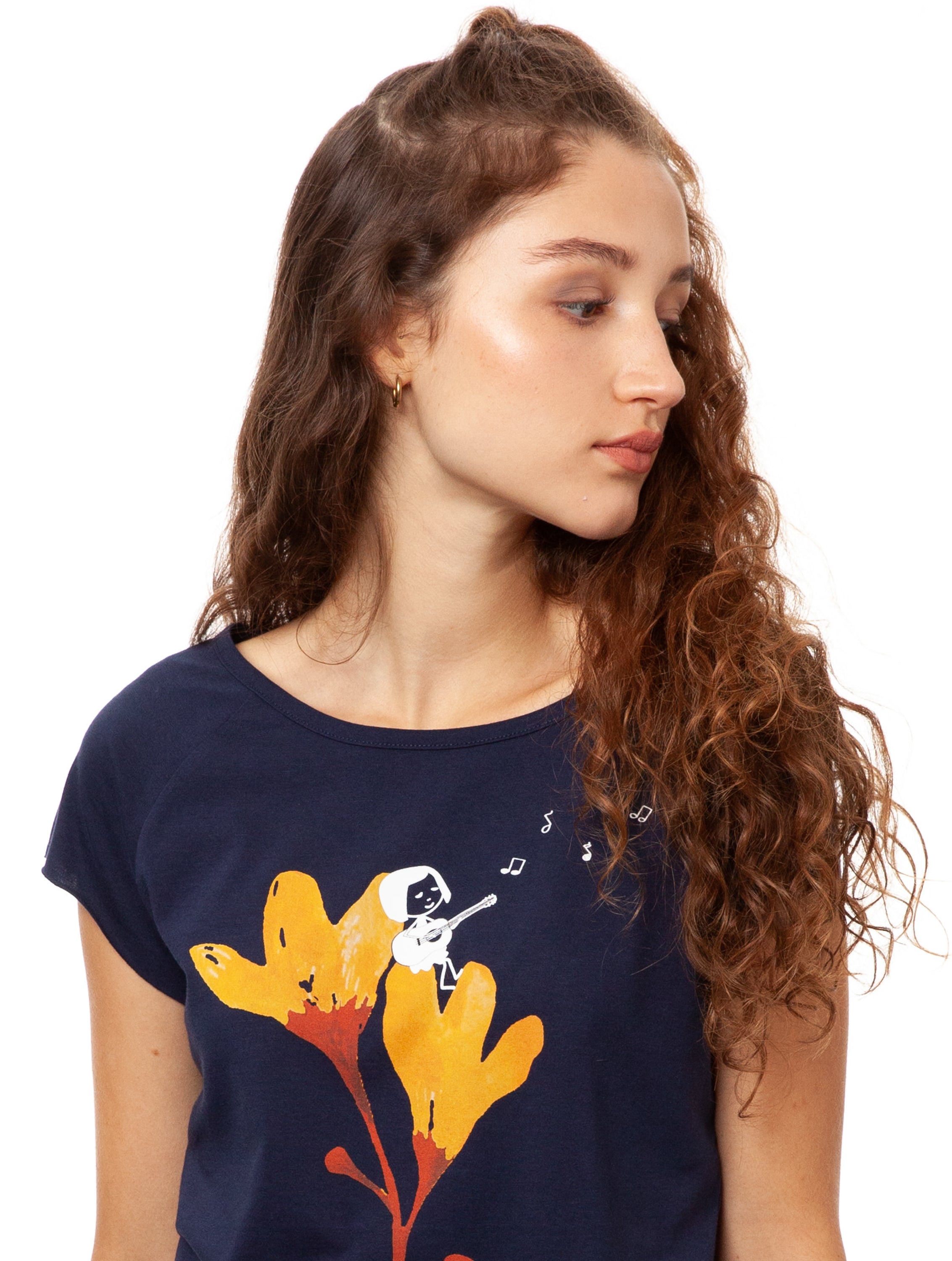 Gitarrenmädchen Cap Sleeve midnight