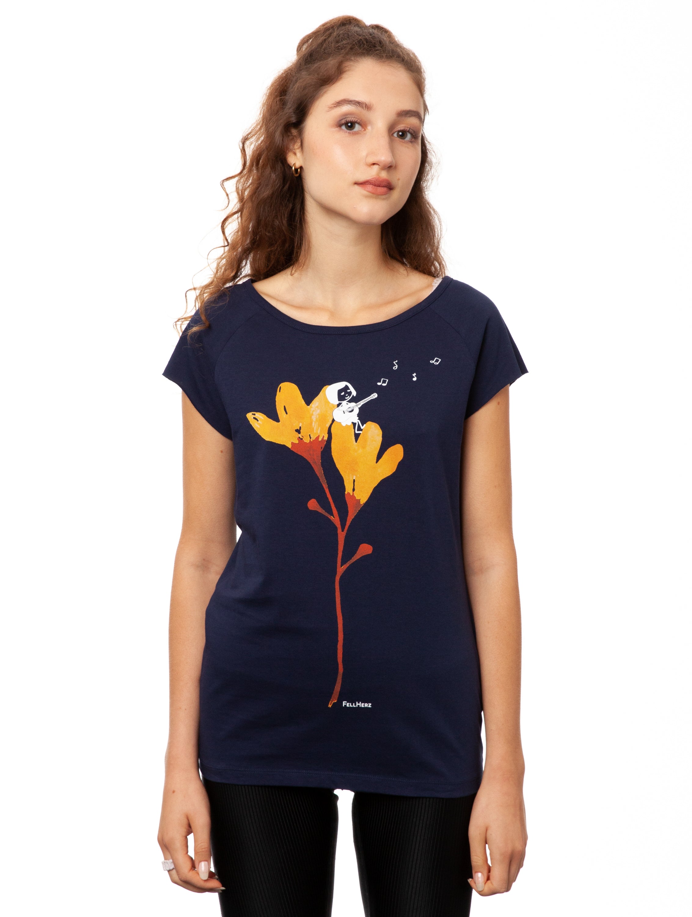 Gitarrenmädchen Cap Sleeve midnight