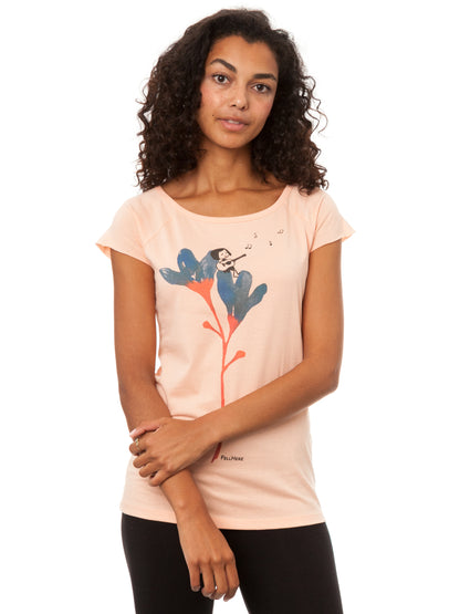 Guitar girl cap sleeve apricot XXL 