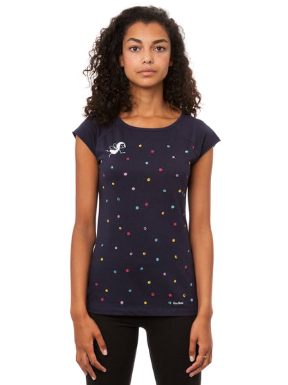 Confetti Girl Cap Sleeve dark navy 