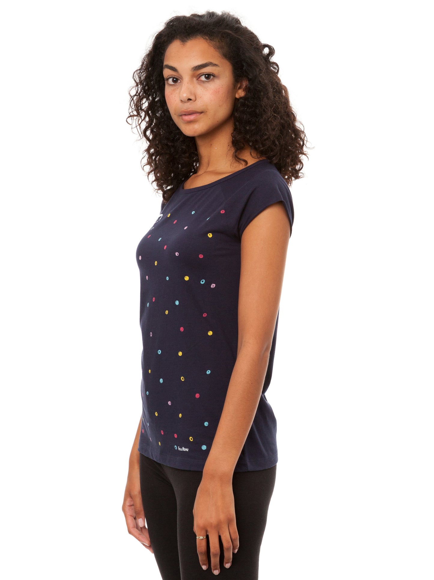 Confetti Girl Cap Sleeve dark navy 