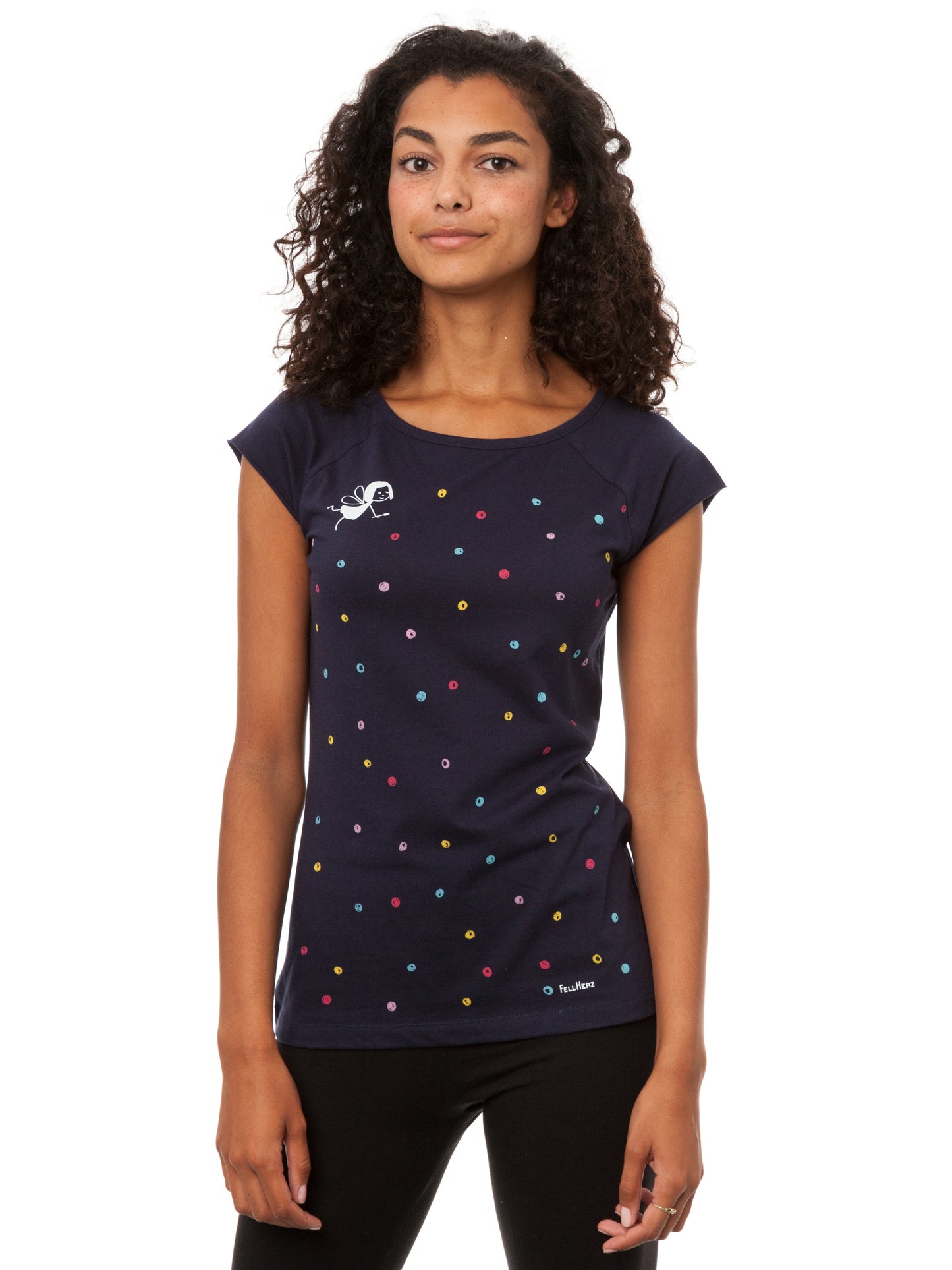 Confetti Girl Cap Sleeve dark navy 