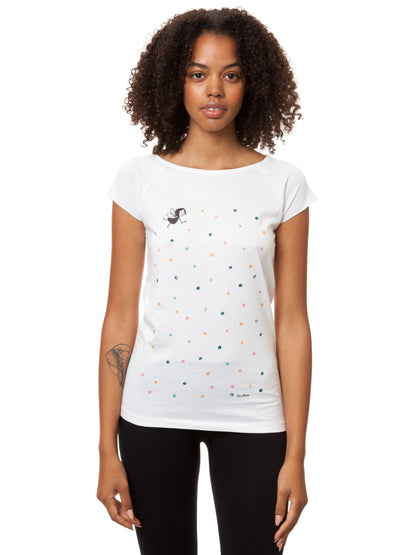 Konfettimädchen Cap Sleeve white