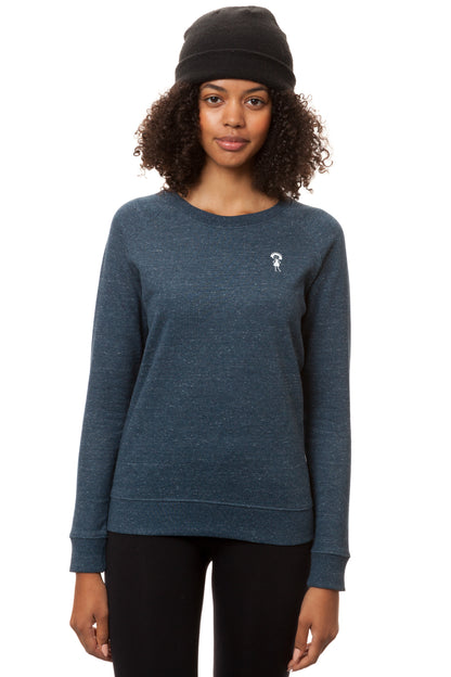 Logo sweater heather denim 