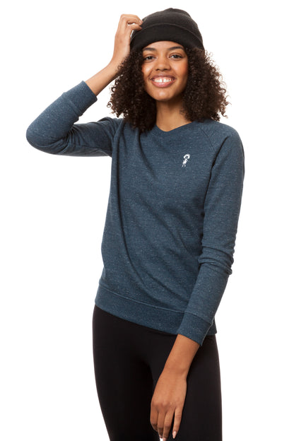 Logo sweater heather denim 