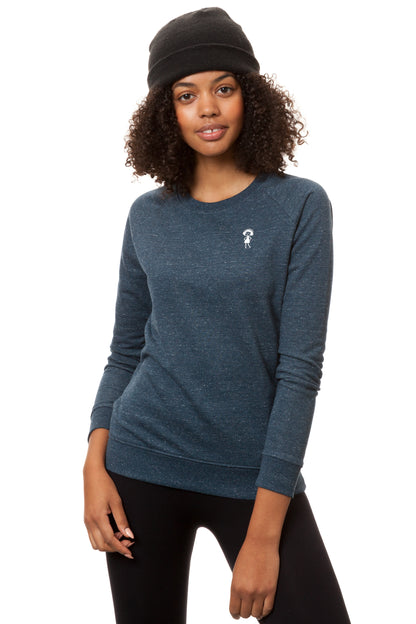 Logo sweater heather denim 