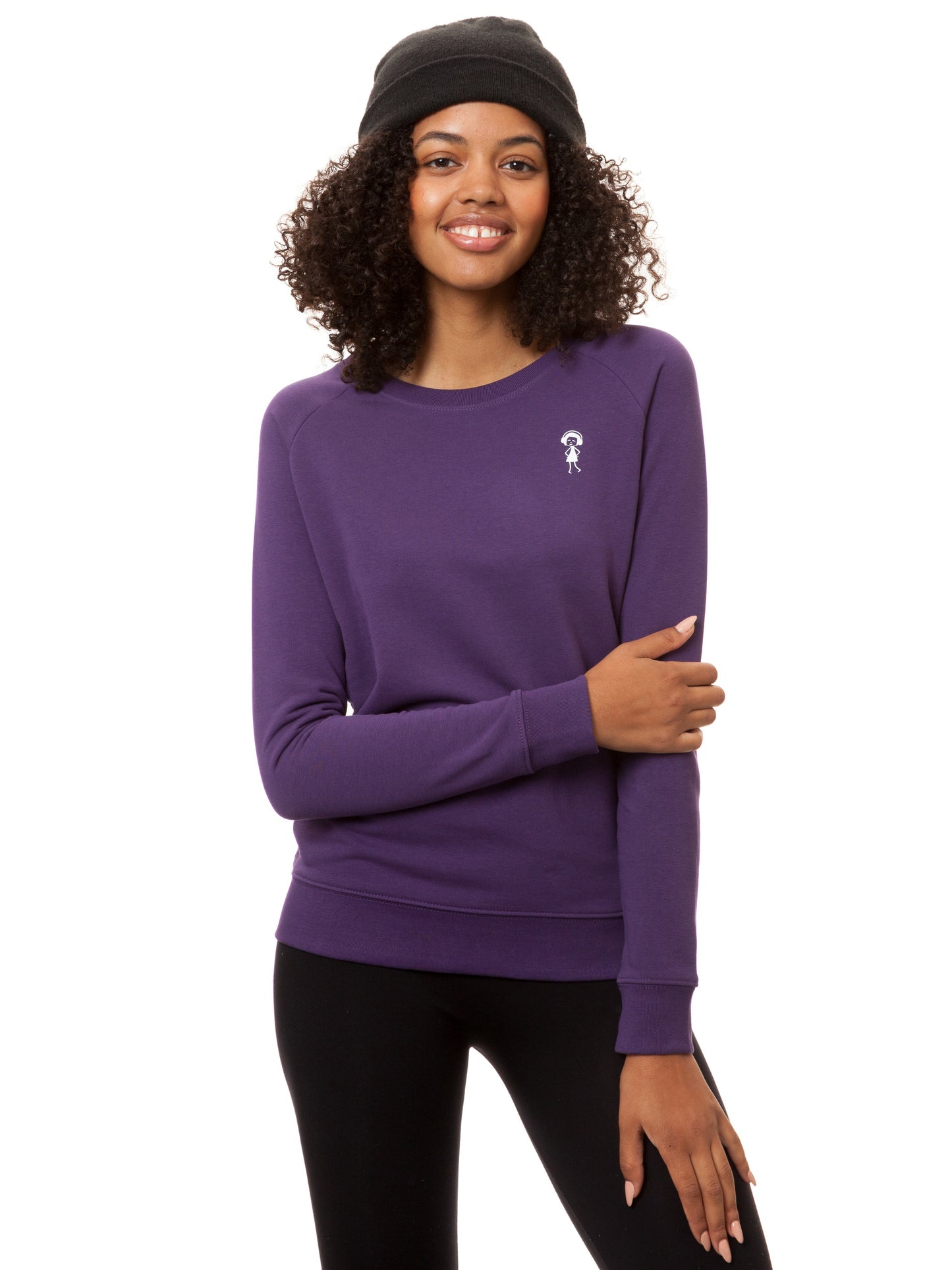 Logo sweater purple XL 