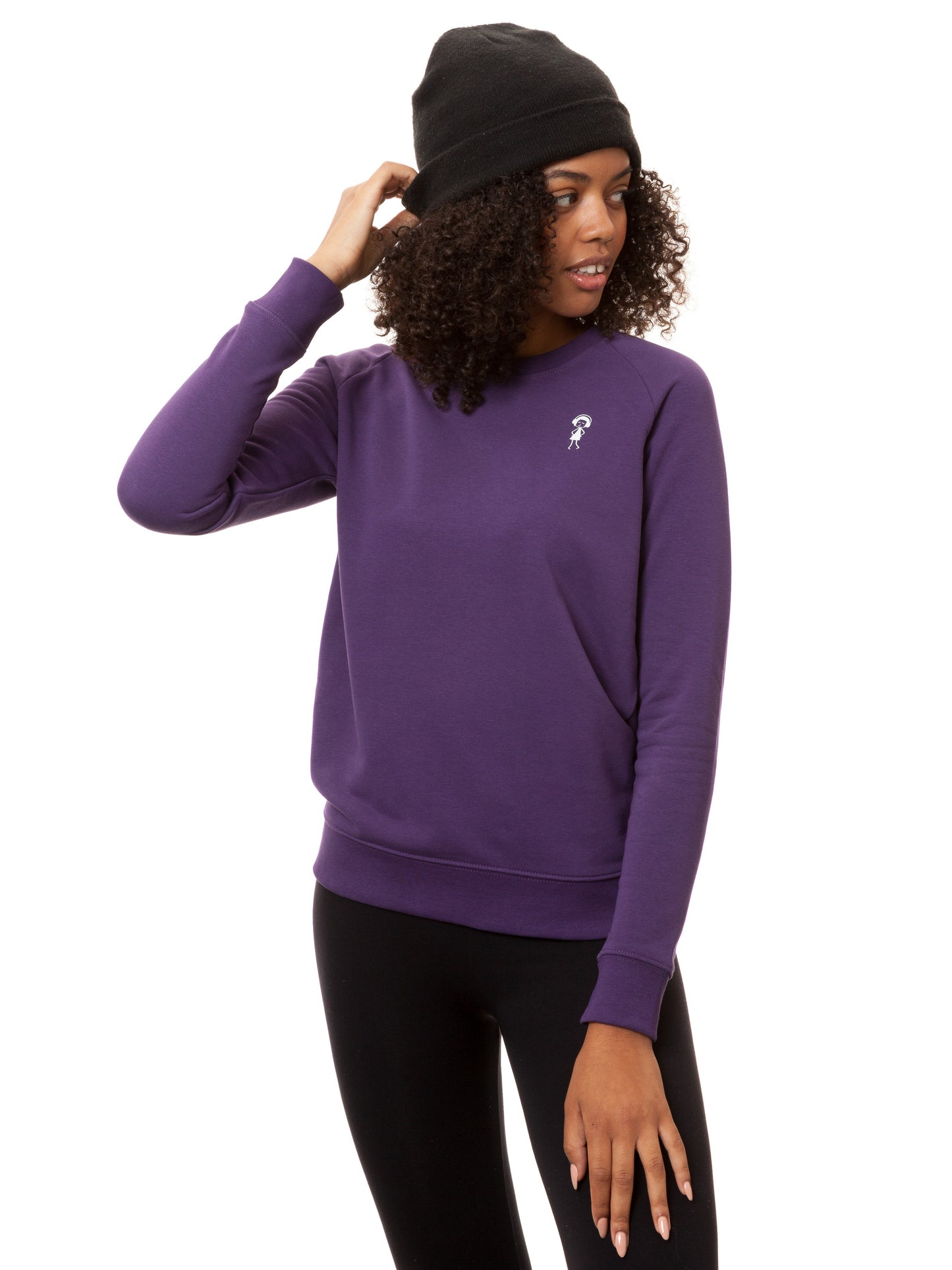 Logo sweater purple XL 