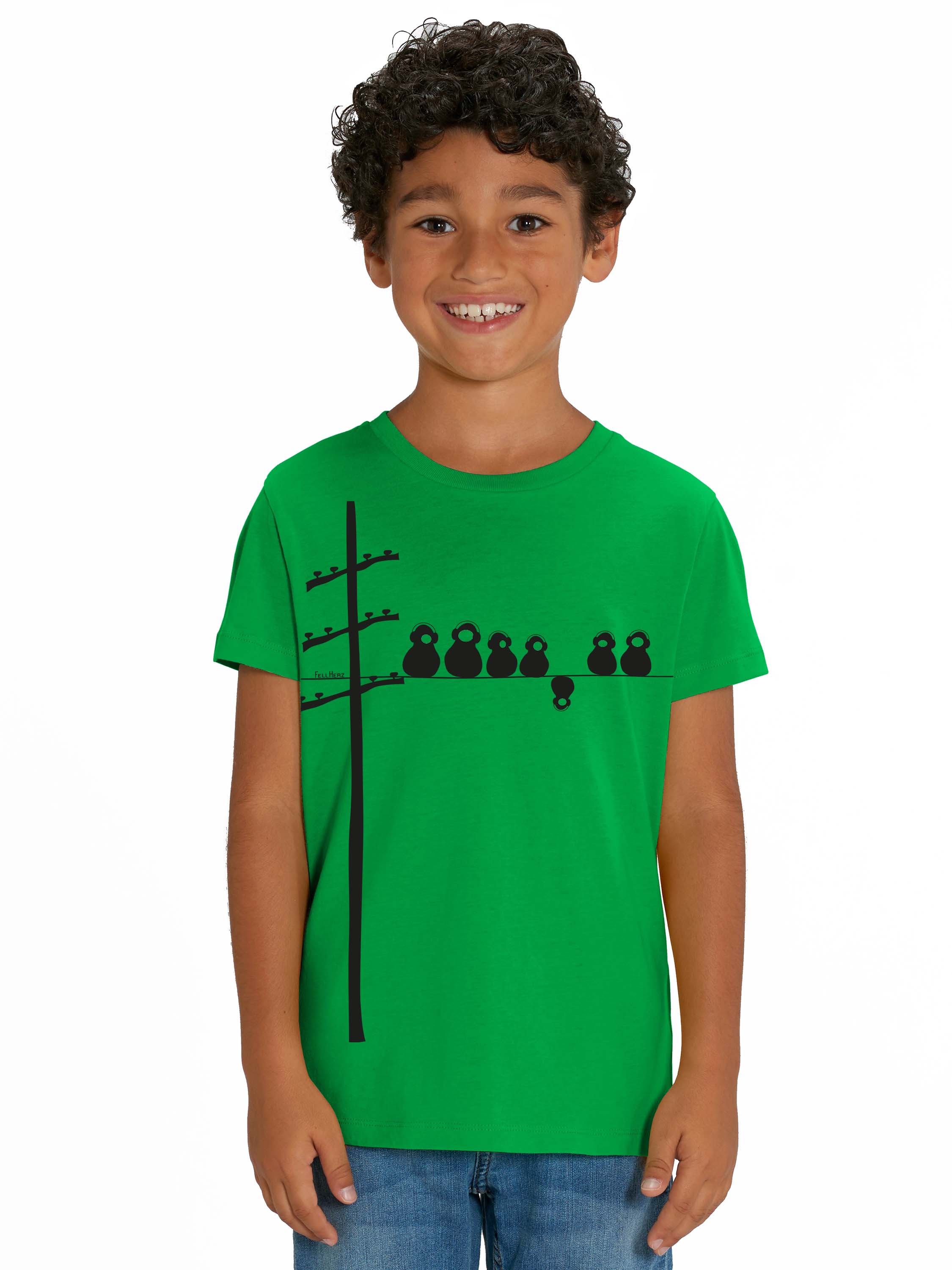 Make some noise Kinder T-Shirt fresh green
