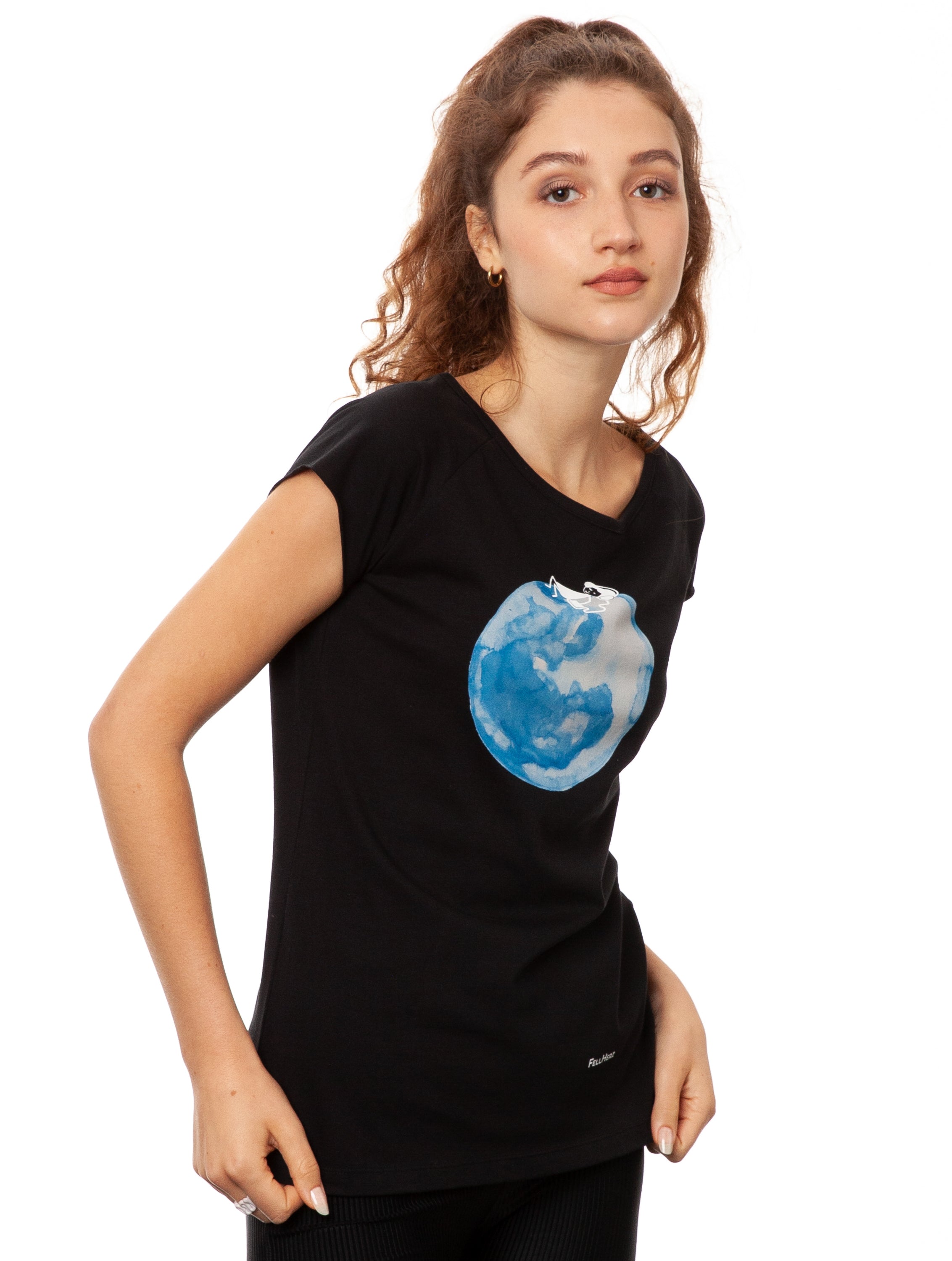 Moon Girl Cap Sleeve black