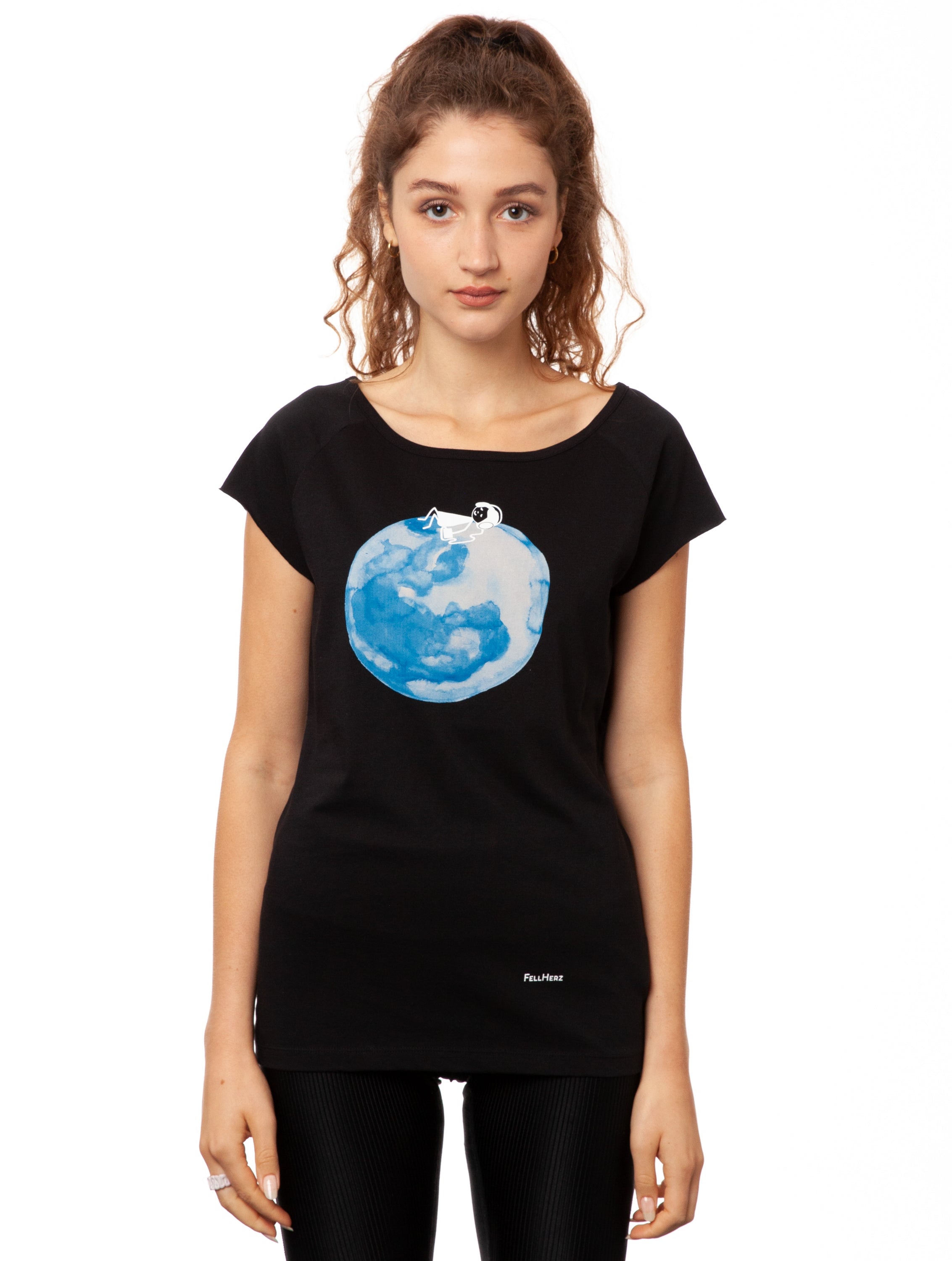 Moon Girl Cap Sleeve black