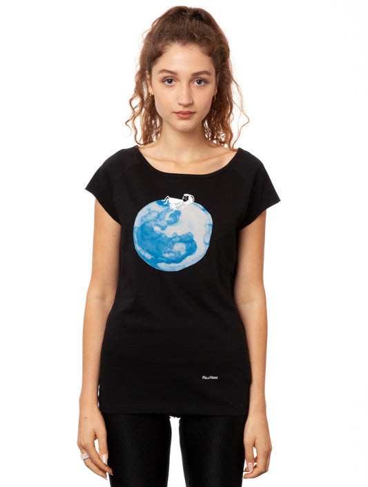 Moon Girl Cap Sleeve black