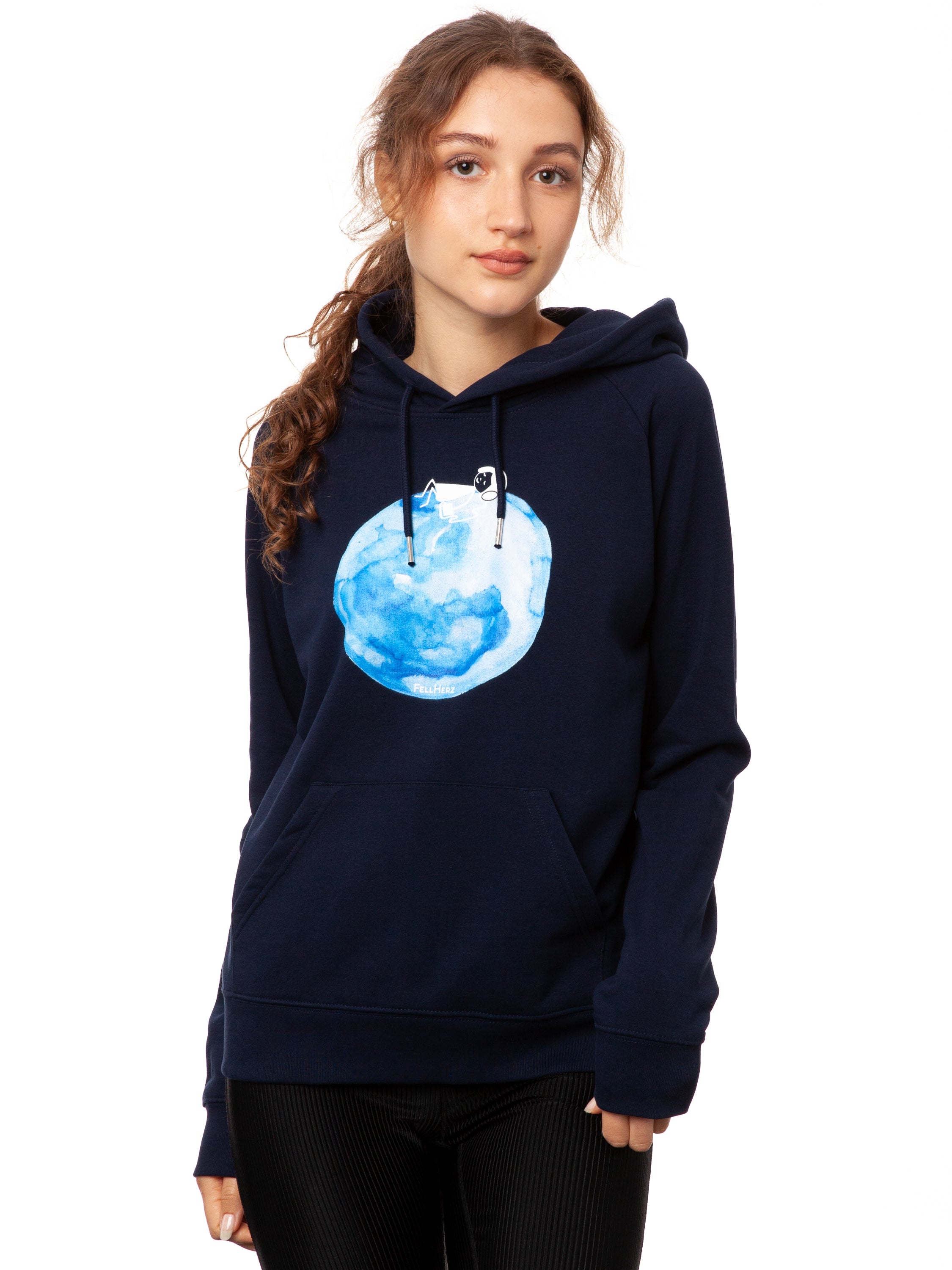 Moon Girl Hoodie navy