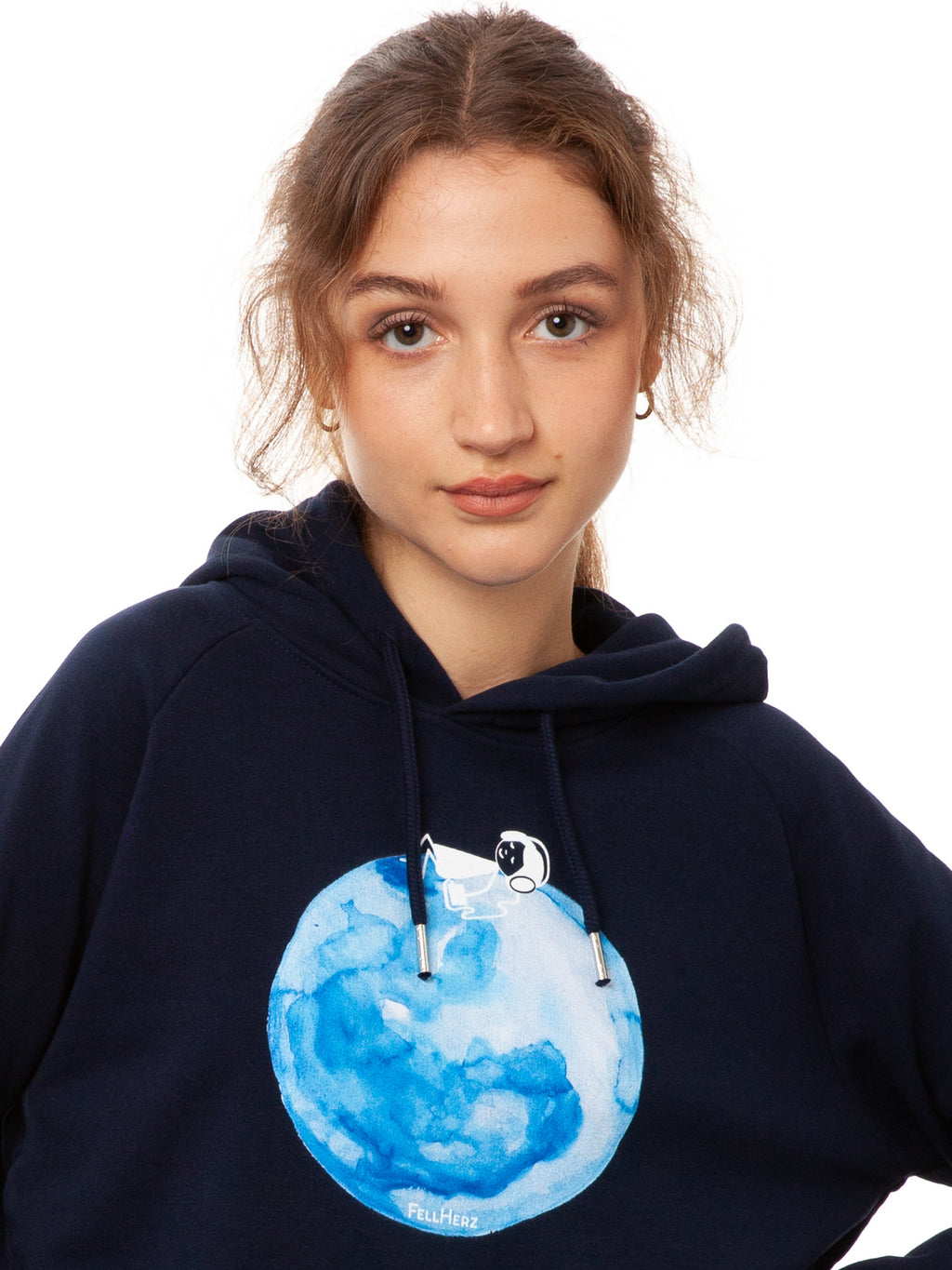 Moon Girl Hoodie navy