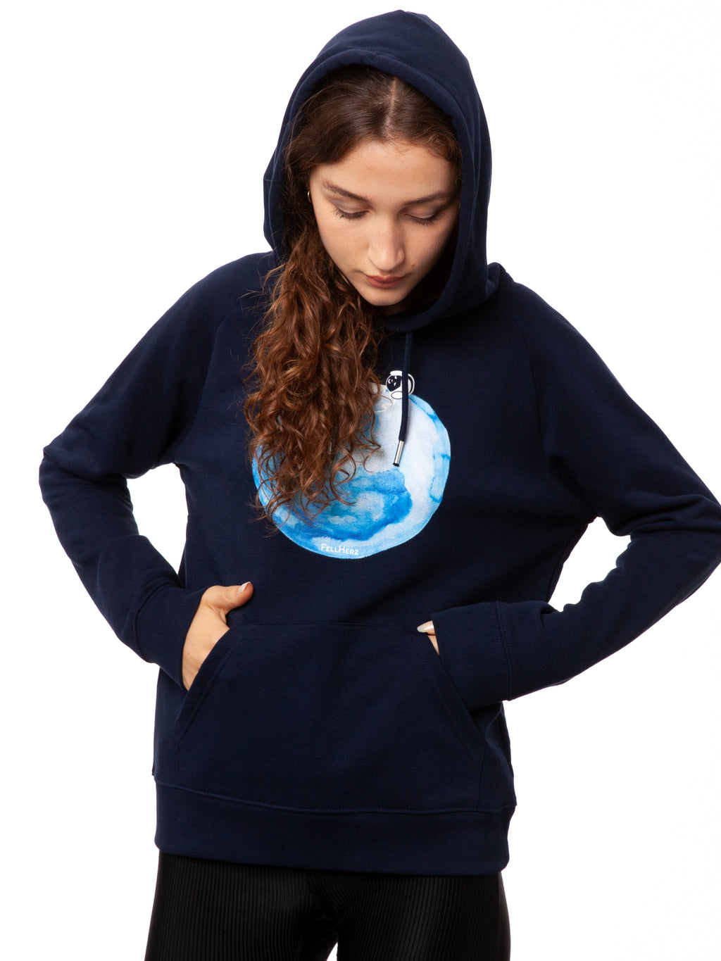 Moon Girl Hoodie navy