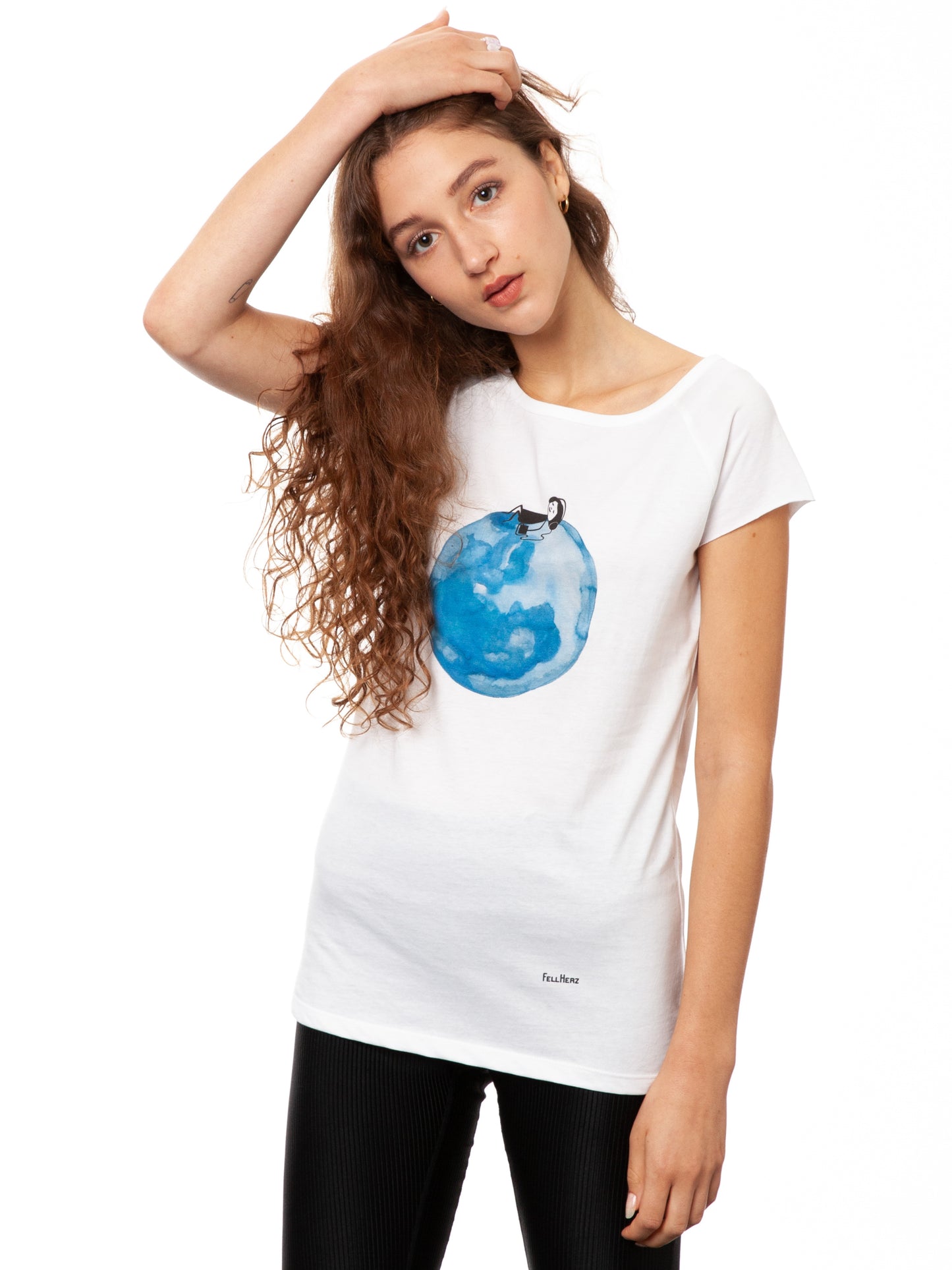 Moon Girl Cap Sleeve white XXL 