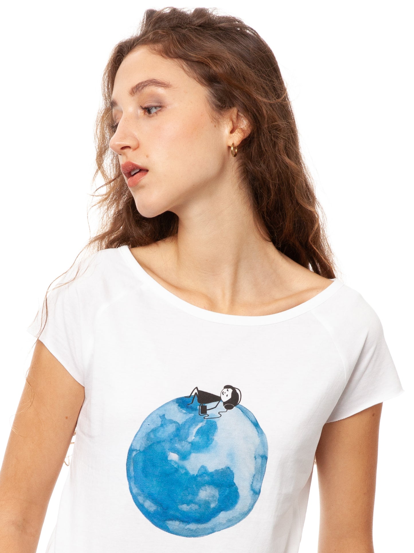 Moon Girl Cap Sleeve white XXL 